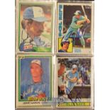 Toronto Blue Jays Baseball signed trade cards from the 1970s to 2000s – 23 x Topps trade cards to