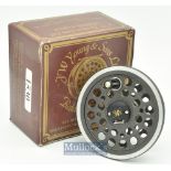 JW Young & Sons 1530 3 ½” Spare Spool for a wide fly reel^ c/w maker’s box^ unused