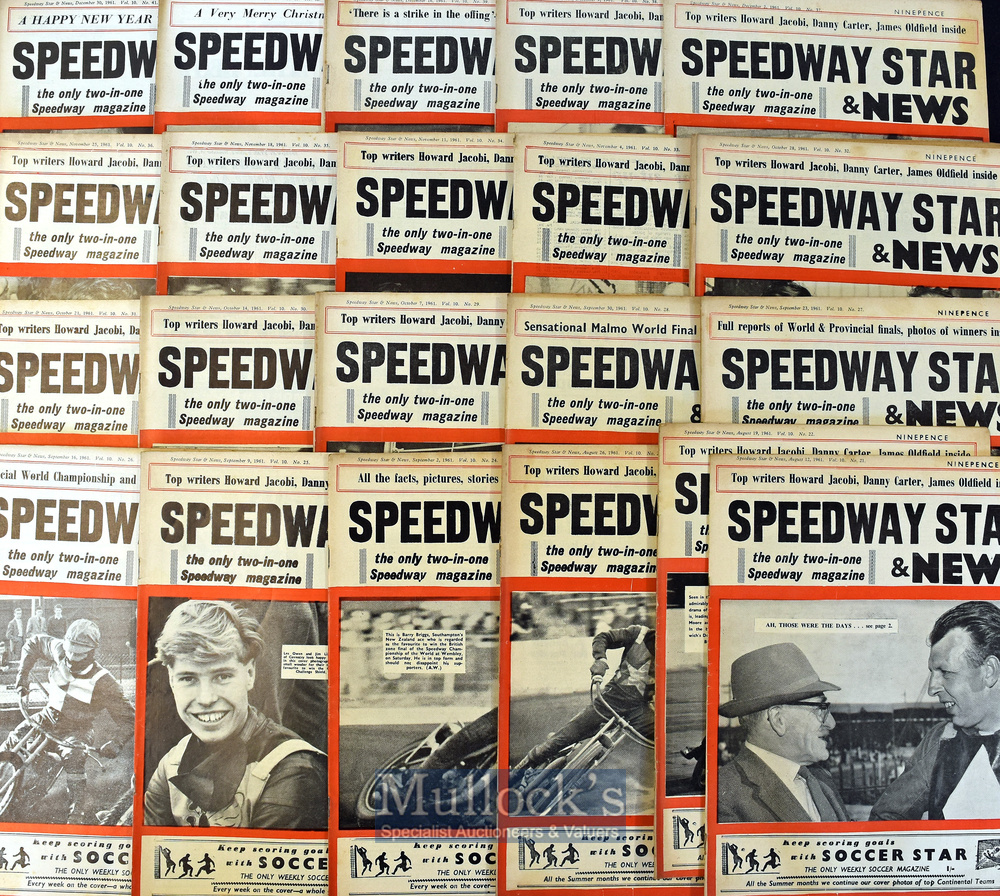 Collection of 1961 Speedway Star & News weekly magazines (41) – a near complete run commencing - Image 2 of 2