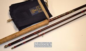 Very good Hardy “Graphite Salmon Fly Deluxe” Rod -15ft 4in 3pc line 10 # - with Fuji style lined