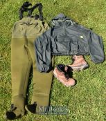 Wychwood Neoprene Waders and Wading Boots size L with Wychwood size 9 Wading boots together with