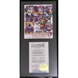 1999 American Super Bowl XXXIV St Louis Rams Kurt Warner signed ltd ed colour display – no. 2032/