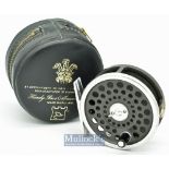 Fine and scarce Hardy Bros England “The Marquis Silent Check” 6# alloy trout fly reel -3” dia ^