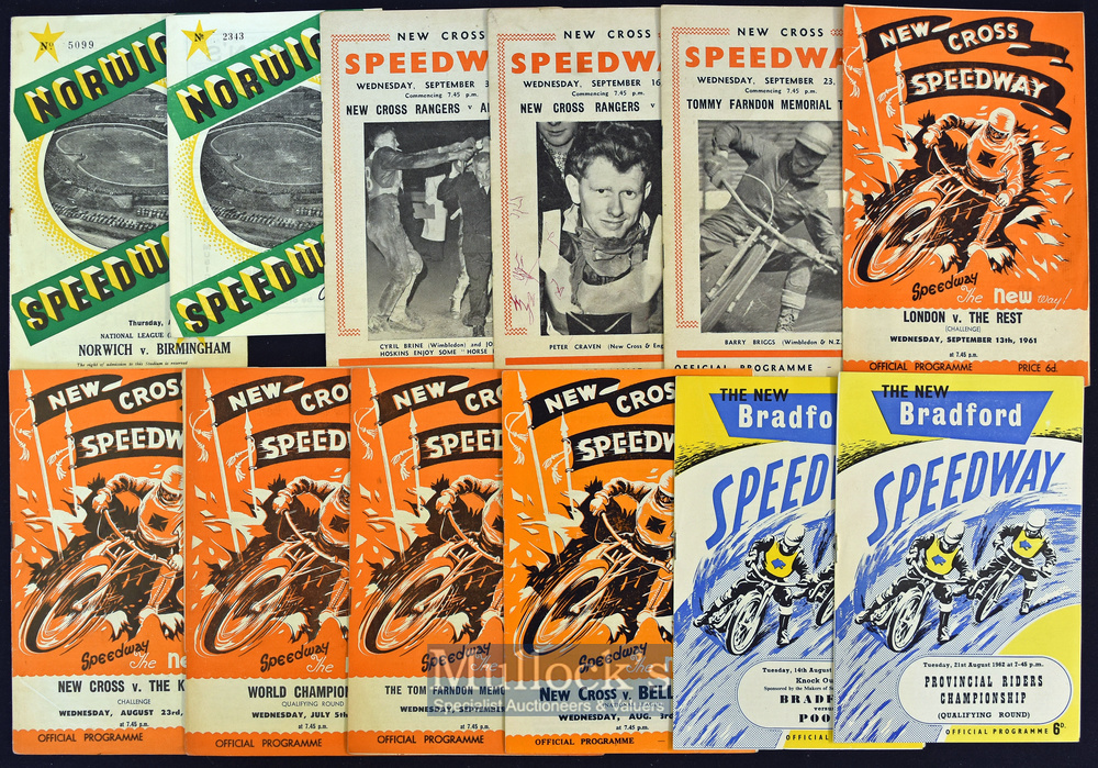 Assorted Speedway programmes from the 1950s/60s (16) – 2x Norwich’ 54 and’ 64; 8x New Cross (3x 59)^ - Image 2 of 2