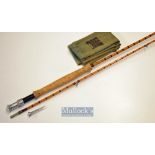 Good Hardy Bros “The Halford Knockabout” Palakona trout fly rod ser. no.H50813—9ft 6in 2pc line 7# -