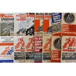 Collection of Belle Vue Manchester Speedway programmes from 1969 to 1977 (20) mostly British League^