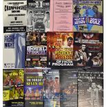 Collection of Professional Big Fight Boxing Programmes and Broad sheets for events held in the Black