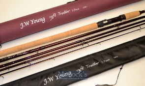 Fine J .W Young 13ft Trotter Travel Rod – 5pc carbon – fitted with Rovex carbon screw upward locking