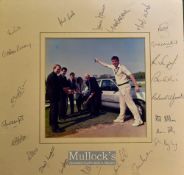 1980 Worcestershire County Cricket Club signed photograph display - featuring Steve McEwan with