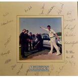 1980 Worcestershire County Cricket Club signed photograph display - featuring Steve McEwan with