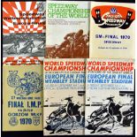 Collection of World Speedway European Final and Semi Final Programmes ( 6) – to incl 2x ’66 (