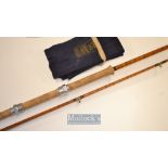 Hardy The L.R.H No.3 palakona spinning rod – 9ft 6in 2p ser. no. E74654 c/w agate line guides to the