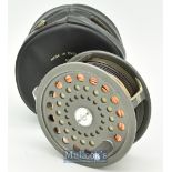 House of Hardy England JHL Salmon No.606 alloy fly reel with 3x spare spools (4) - 4” dia – all with