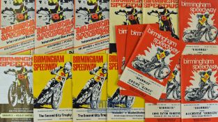Collection of Birmingham “Brummies” Speedway programmes from the 1970s (15) to include mostly league