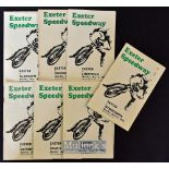 Collection of Exeter Falcons Speedway programmes from 1966 (21) - mostly League I^ plus England v