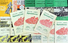 Collection of 1960s/1970s Welsh and English Speedway Programmes (19) 7x Neath Abbey (Welsh