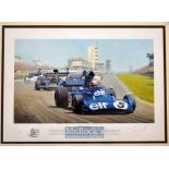 Jackie Stewart 3x Formula 1 World Champion signed limited edition by Tony Smith-“British Greats”