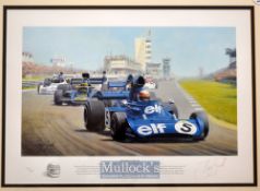 Jackie Stewart 3x Formula 1 World Champion signed limited edition by Tony Smith-“British Greats”