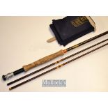 House of Hardy Glass Fibre Trout fly rod - 9ft 2pc c/w an additional spare tip line 6#^ alloy