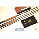 2x good Abu and Daiwa graphite/carbon fly rods: Abu “Gold Max” 9’6” 2pc -line #6-7 - with Fuji style