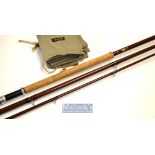 Fine Bruce and Walker “The Bruce Cordon Bleu” glass fibre salmon fly rod – 13ft 3in 2pc - line 8-10#