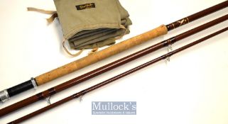 Fine Bruce and Walker “The Bruce Cordon Bleu” glass fibre salmon fly rod – 13ft 3in 2pc - line 8-10#