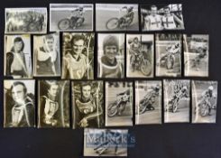 Collection of various speedway riders action^ team and portrait photographs (19) to include Exeter