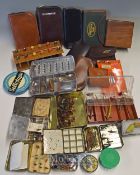 Lockdown Lot - Assorted selection of fishing tins^ wallets^ cases and few flies to include