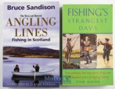 Sandison^ Bruce signed – The Press and Journal Angling Lines Fishing in Scotland 2009 signed by