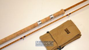 Fine B James & Son England Richard Walker Avon Mk. IV split cane rod -10ft 2in 2pc with matching