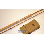 Fine B James & Son England Richard Walker Avon Mk. IV split cane rod -10ft 2in 2pc with matching