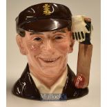 Jack Hobbs Royal Doulton Cricket Character/Toby Jug c1998–ser. no D7131 ltd ed no 53/5000 – modelled