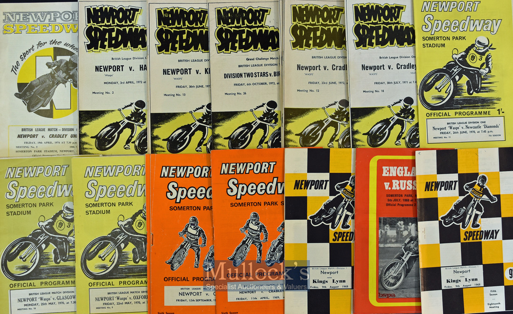 Collection of Newport “Wasps” Speedway Programmes from 1964 to 1974 (50) – 6x 1964 to incl - Image 2 of 2