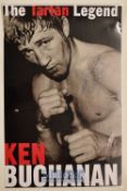 Ken Buchanan Boxing World Lightweight Champion signed cover – large great publicity image titled The
