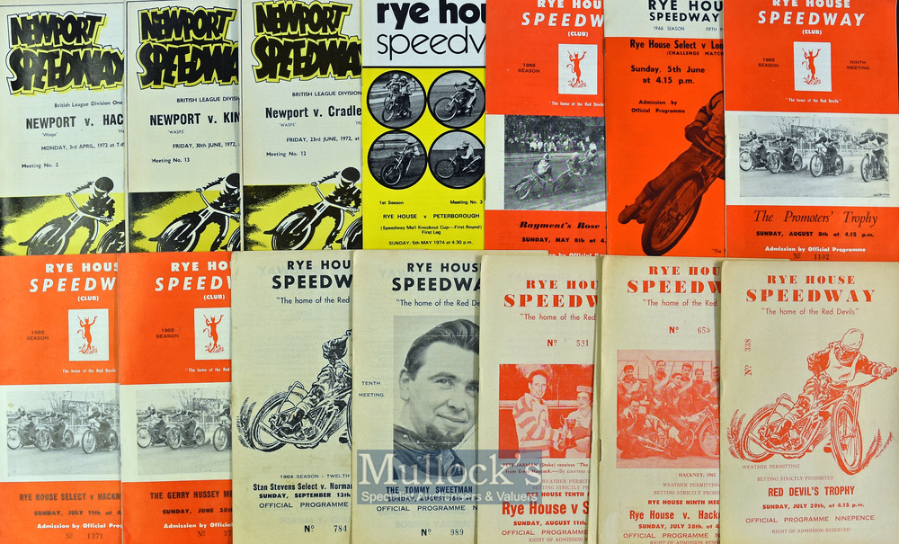 Collection of Harringay^ Rye^ and Newport Speedway programmes mostly from the 1960s (21) – 1x - Image 2 of 2