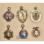 Interesting collection of 6x Silver and Silver and Enamel Cricket Medals from 1899 to 1933 – 2x 1899