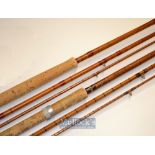 Hardy Bros Alnwick and Aspindales Redditch split cane rods (2) both in need of sympathetic