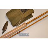 Good Hardy Bros The Pope palakona fly rod – 10ft 2pc with clear agate lined butt and tip guides –