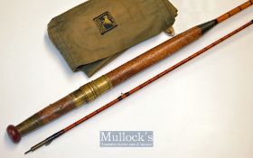 Early Hardy Bros Alnwick split cane trout fly rod ser. no.20365 -10ft 2pc - clear agate lined butt