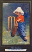 Collection of early 20thc E P Kinsella Cricket Prints and Kinsella Cricket^ Football and Tennis