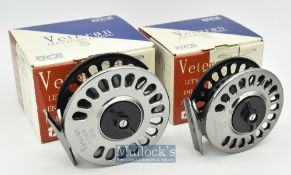 2x Fine Veteran Tica S model fly reels to include S209 #8/9 fly reel and S206 #5/6 fly reel – both