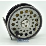 Fideliter trout fly fishing reel stamped “3 7/16” Reel – No AFR 1” to the back plate^ black