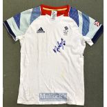 2012 Gt Britain London Olympic Team signed competitors used shirt – Handball team signed to the