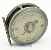 Hardy Bros Alnwick The Uniqua Dup Mk. II 3 3/8” alloy trout fly reel - stamped 24245 & 3261^