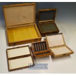 Selection of Various Wooden Fly reservoirs (5) - mixed styles and sizes the largest measures