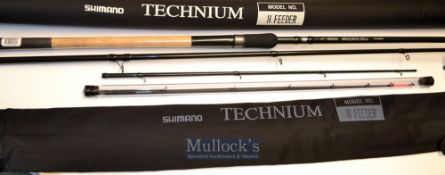 New Shimano Technium Model No. H(eavy) Feeder Carbon rod with 3 tips – 12ft 4pc fitted with fuji