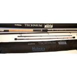 New Shimano Technium Model No. H(eavy) Feeder Carbon rod with 3 tips – 12ft 4pc fitted with fuji