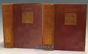 2x Vic Sporting Books c1897/98– titled “The Encyclopaedia of Sport” Vol. One 1st 1897 and Vol Two
