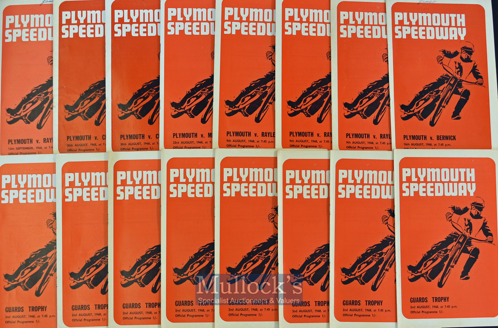 Collection of Plymouth Speedway Programmes mostly from 1968 (50) – but incl v Newcastle ’61 ( - Image 2 of 2
