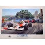 Ayrton Senna da Silva 3x Formula One World Champion (b.1960-d.1994) - 1990 Monaco Grand Prix